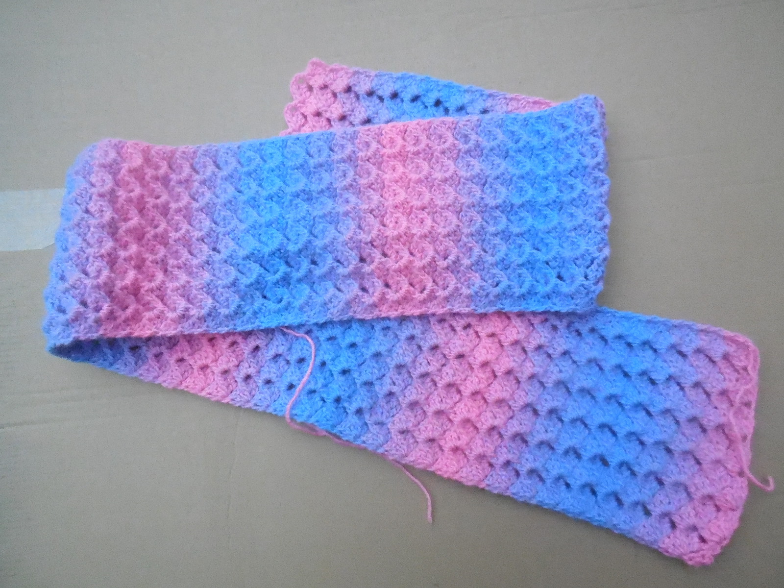 noch ein Schal, wird noch zum Loop zusammen genäht...