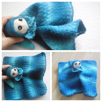 Schmuse- oder Schnuffeltuch, passend zur gleichfarbigen Sternendecke