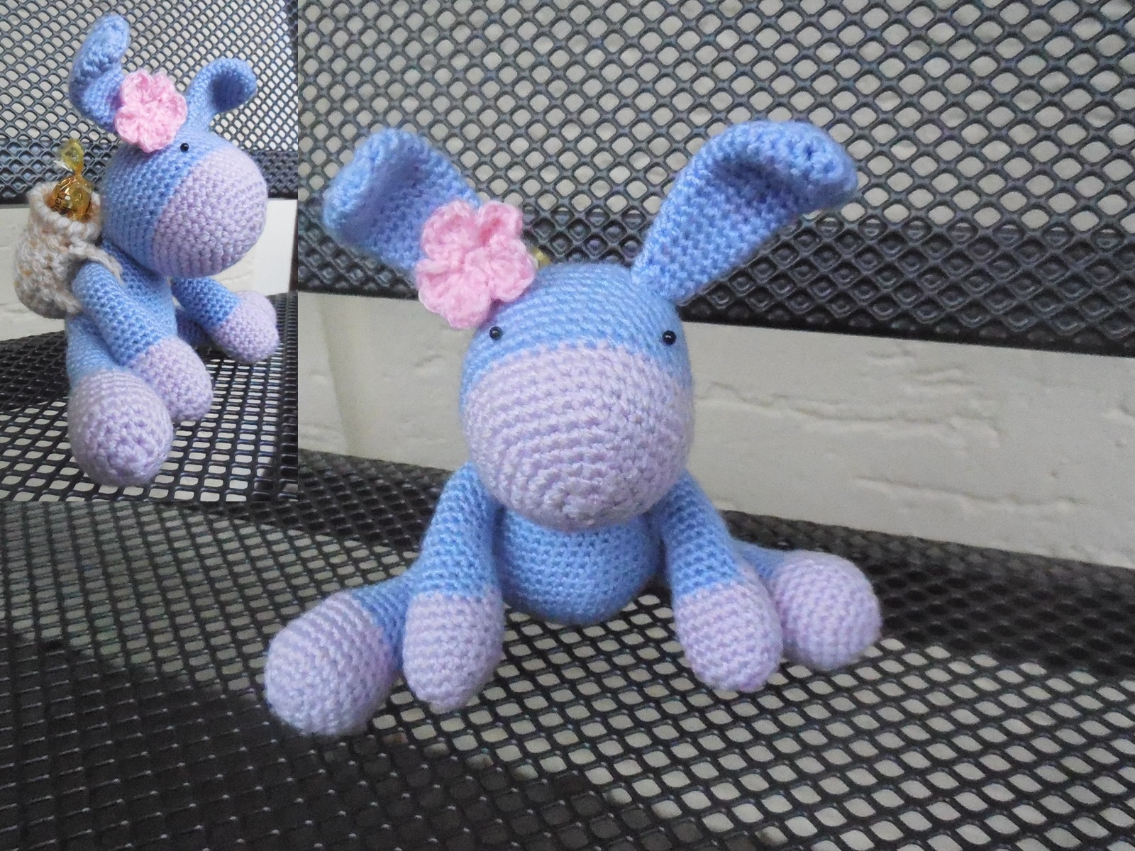 Osterhase mit Bonbonkörbchen